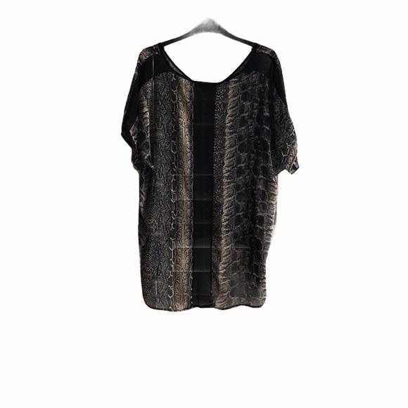 Lovestitch Snake Skin Chiffon Blouse - Picture 3 of 4